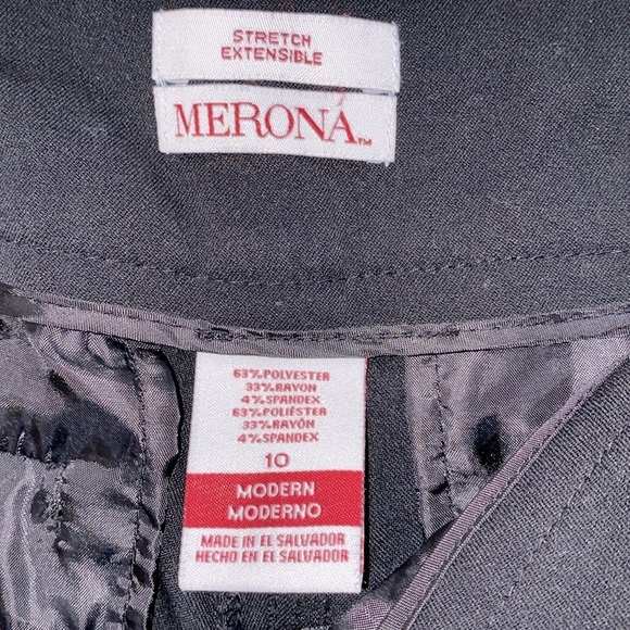 Merona black dress career pants size 10 - Picture 4 of 7